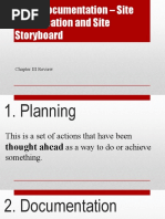 Basic Documentation - Site Specification and Site Storyboard