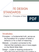 Website Design Standards: Chapter II - Principles of Web Design
