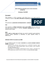 Definiții de caz și recomandări de prioritizare a testării pentru COVID-19_Actualizare 19.06.2020