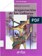 (Cla-De-Ma 2323) Clifford Geertz - La interpretación de las culturas-Gedisa (2010).pdf