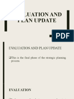 Strategic Plan Evaluation and Update Process