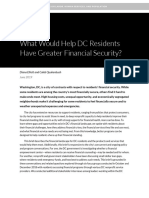 What Would Help DC Residents Have Greater FIanancial Security?
