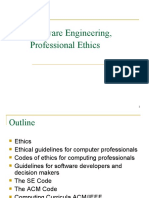 Software Engineering, Professional Ethics