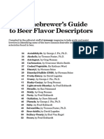Homebrewers Guide To Beer Flavor Descriptors PDF