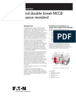 Single and Double Break MCCB Performance Revisited: White Paper WP012012EN