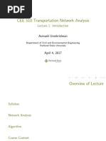 CEE 510 Transportation Network Analysis: Lecture 1: Introduction