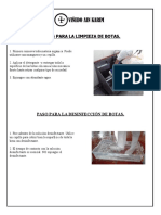 Pasos para La Limpieza y Desinfeccion de Botas