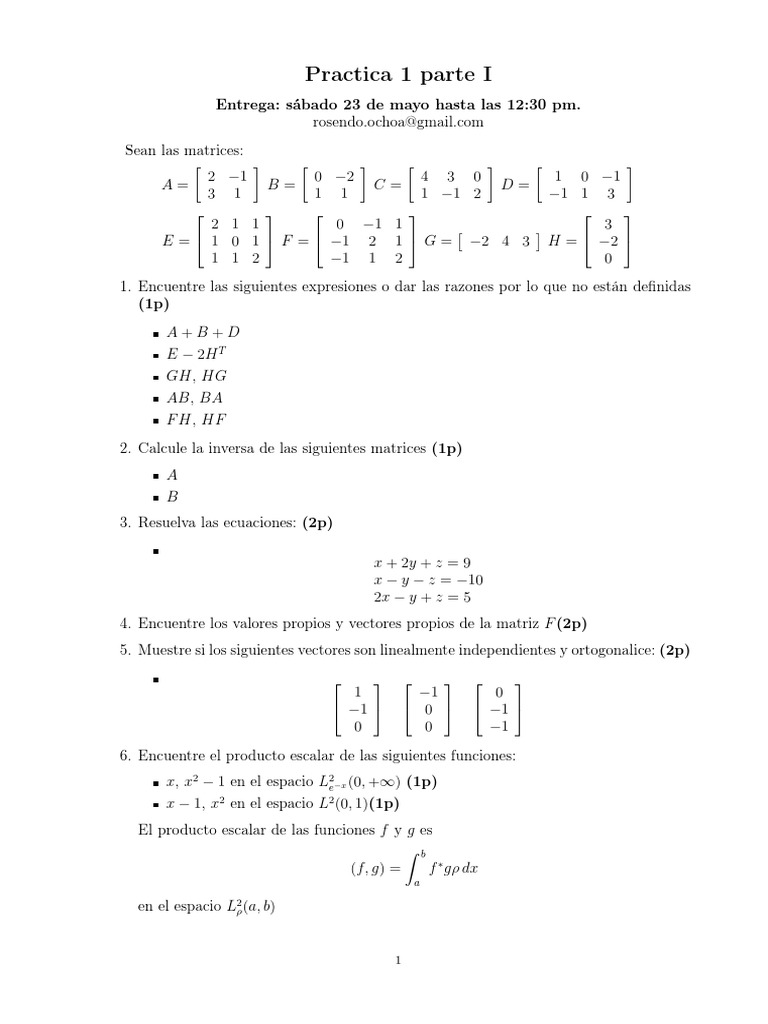 Practica 1 I 2020-1 | PDF