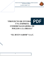 Proyecto de Inversion de Pollos A La Parrila