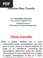 Diffusion Mass Transfer: Dr. Abdulbari Alborani