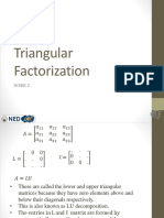 Triangular Factorization PDF