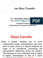 Diffusion Mass Transfer: Dr. Abdulbari Alborani