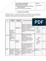 Cronograma de Actividades