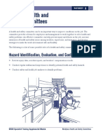 Roles of Health and Safety Committees: Hazard Identification, Evaluation, and Control