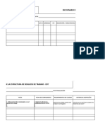 Diccionario de La Estructura de Desglose de Trabajo - Edt