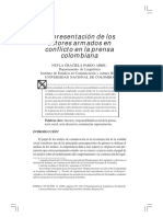 Representación de Los Actores Armados en El Conflicto de La Prensa Colombiana PDF