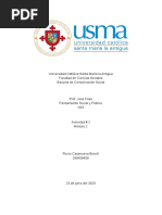 Pensamiento Social y Político - Actividad 2