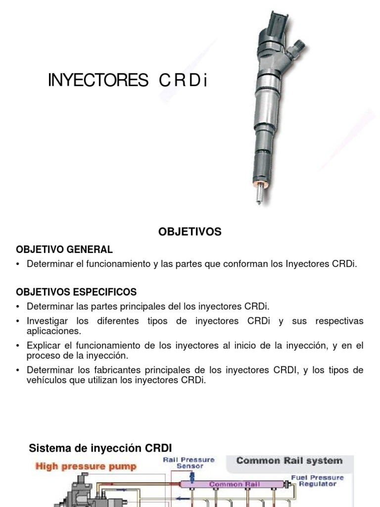 Funcionamiento y Tipos de Inyectores CRDi | PDF | Inyección de ...