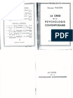 La Crise de La Psychologie Contemporaine - Georges Politzer