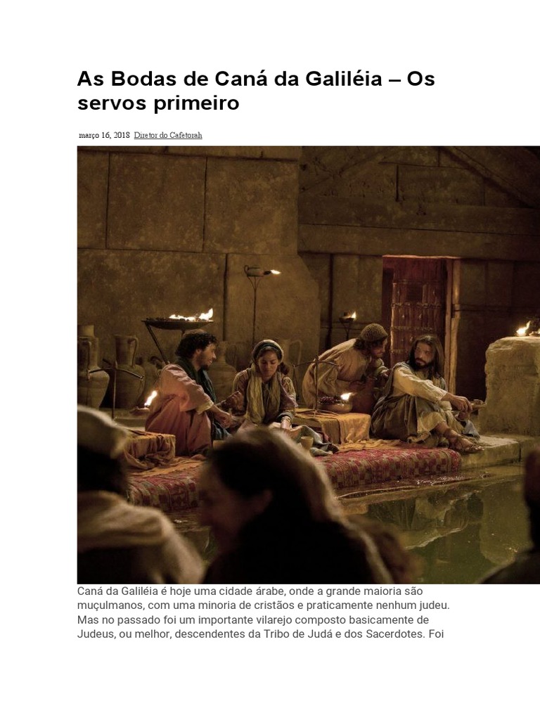 As Bodas de Caná Da Galiléia | PDF | Vinhos | Jesus