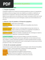 Desarrolo de Actividades Clase 2 La Gramática Según Marta Marín