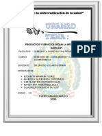 Monografia de Derecho de Consumidor - Productos y Servicios.