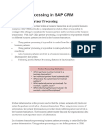 Partner Processing in SAP CRM