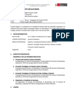 Informe #01 - Tecnico Pedagogico Agosto - 2019-I