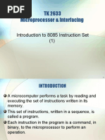 Chapter 2.1-Introduction To 8085 Instruction Set