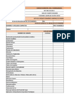 Lista de Chequeo Examenes Ocupacionales