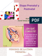 Prenatal y Postnatal