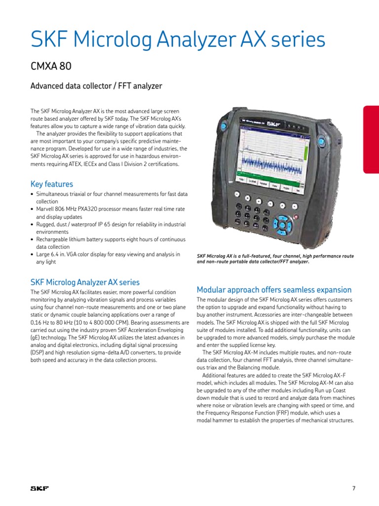 SKF Microlog Analyzer AX Series: Cmxa 80 | PDF | Microsoft Sql Server ...