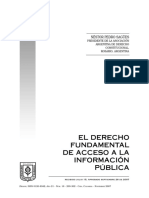 El Derecho Fundamental de Acceso A La Información Pública: Néstor Pedro Sagües