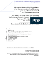 EL IMPACTO DE LA REELECCION MUNICIPAL INMEDIATA