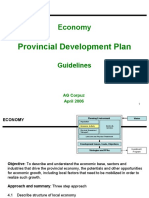 Economy: Provincial Development Plan