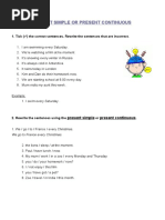 Present Simple or Present Continuous