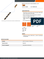 Ficha Tecnica Broca 1-16 Truper Ref-11110