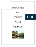 Broucher OF Tourist Place "Kerala"