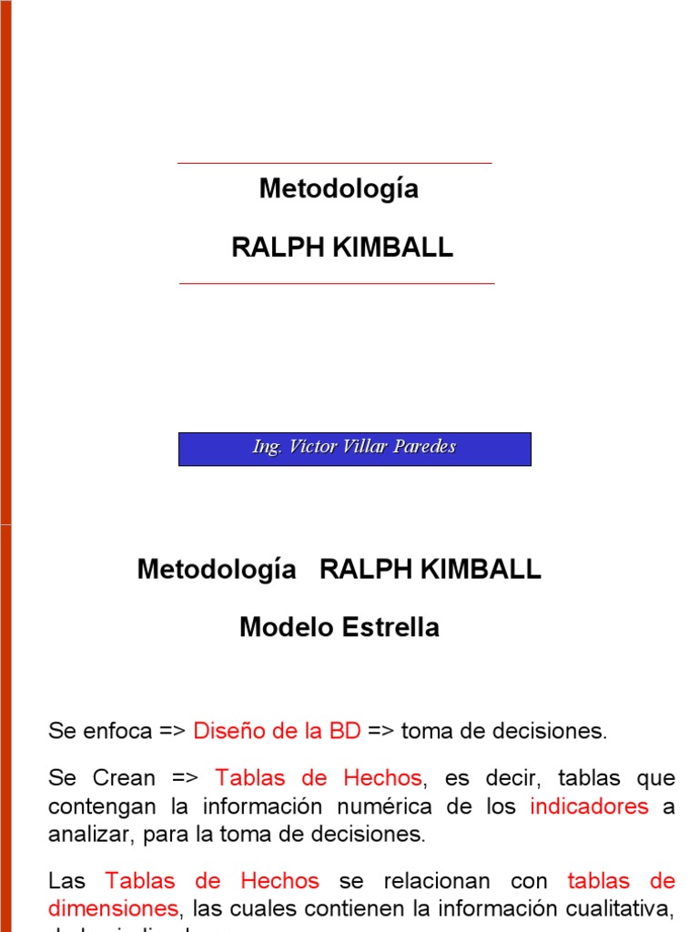 Metodología Kimball para Diseño de BD | PDF | Usuario (informática ...