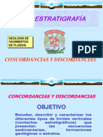 Concordancias y discordancias estratigráficas