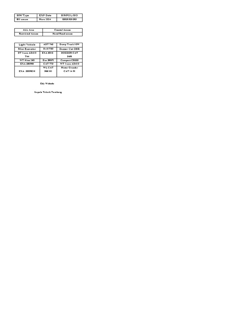 SIM Type EXP Date Simpol/Sio | PDF | Business | Technology & Engineering