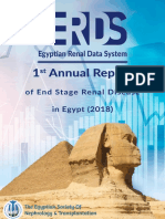 Egyptian Renal Data System (ERDS) 1st Annual Report (2018)