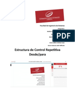 estructura de control repetitiva desde-para