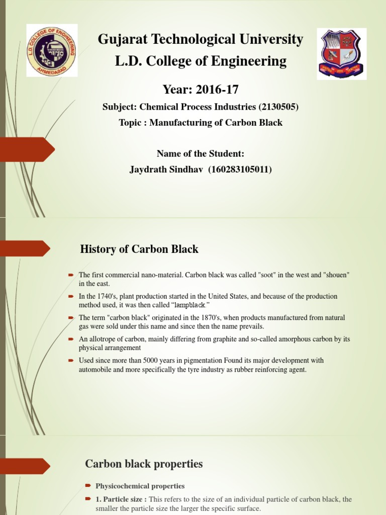 Carbon Black Manufacturing Overview | PDF | Carbon | Furnace