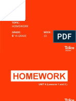 ENGLISH HOMEWORK GRADE 6° WEEK 13