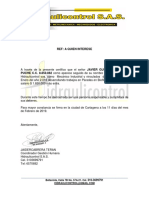 Certificado Laboral Javier Gustavo Arrieta Puche PDF