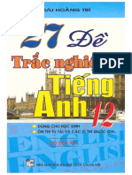 27 de Trac Nghiem Tieng Anh 12 Co Dap An PDF