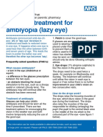Atropine Treatment For Amblyopia (Lazy Eye) : Paediatric Information For Parents: Pharmacy