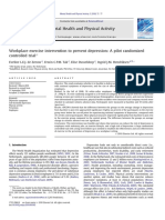 Workplace Exercise Intervention To Prevent Depression A Pilot Randomized Controlled Trial