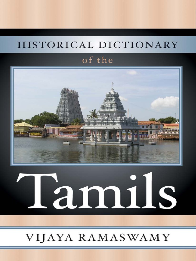 Historical Dictionary of The Tamils PDF Tamil Nadu South India photo